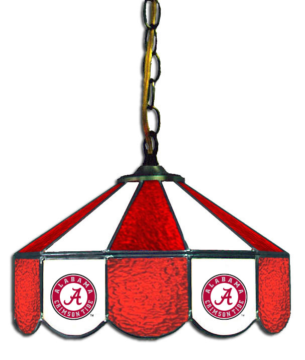 Alabama Crimson Tide 14-inch stained-glass hanging lamp